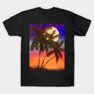 THREE PALM TREES SUNSET T-Shirt